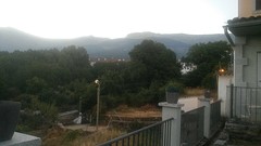 Het uitzicht vanaf het balkon