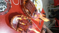 traditionele Portugese worst, spontaan aangeboden bij VOC
