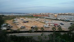de bijna legen camperplaats