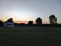 Zonsondergang in het Franse dorpje