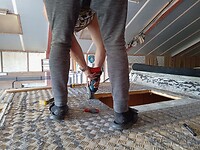 Het gat moet groter voor het nieuwe raam