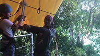 Maxe bij de Coral Flyer.