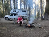 Kampvuur in Yosemite