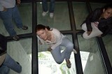 Monique op het panoramavloertje