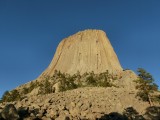 Devils Tower in ondergaande zon