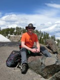 Ergens onderweg op Mount Washburn