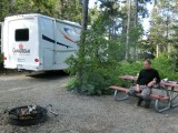 Het plekje op Many Glacier Campground