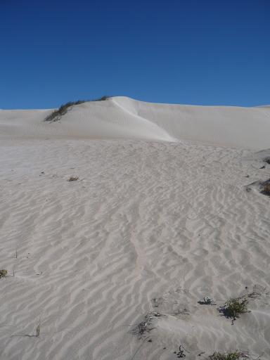 Een niet voor te stellen berg met zand