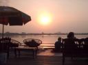 Zonsondergang over de Boeng kak lake