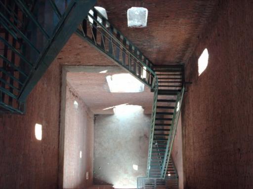 De steile trapjes van de vuurtoren