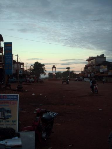 Vroege morgen naar phnom phen
