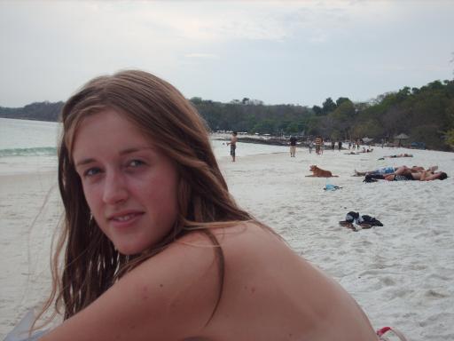 Kijk hoe wit het strand is
