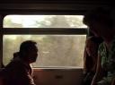 in de trein naar Chiang Mai