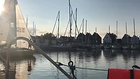 Uitzicht vanaf de Casarca in Durgerdam