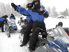 Snowmobile buddies!