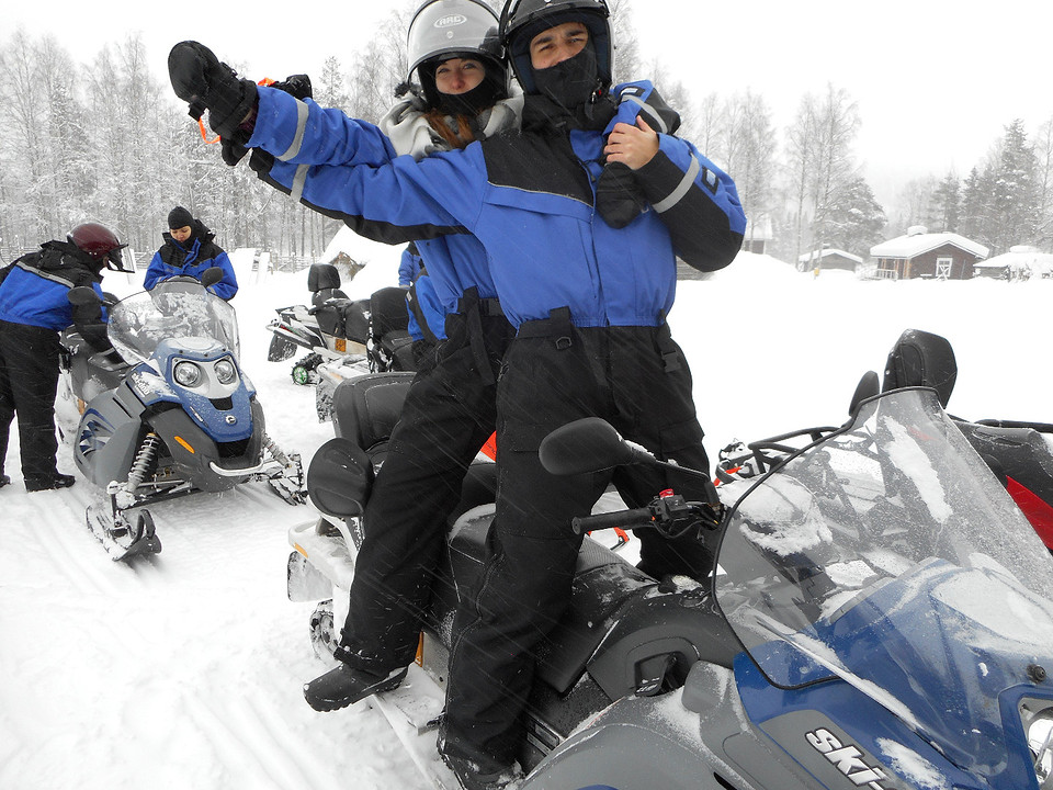 Snowmobile buddies!