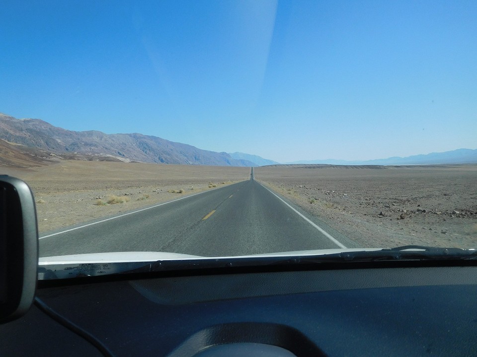 on the road