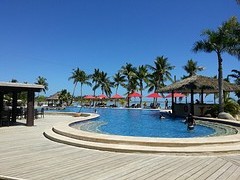 zwembad in resort op Molola