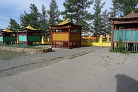Gebedsmolens in Gandan Tegchenling Monastery