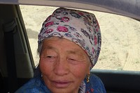 Vrouw in auto