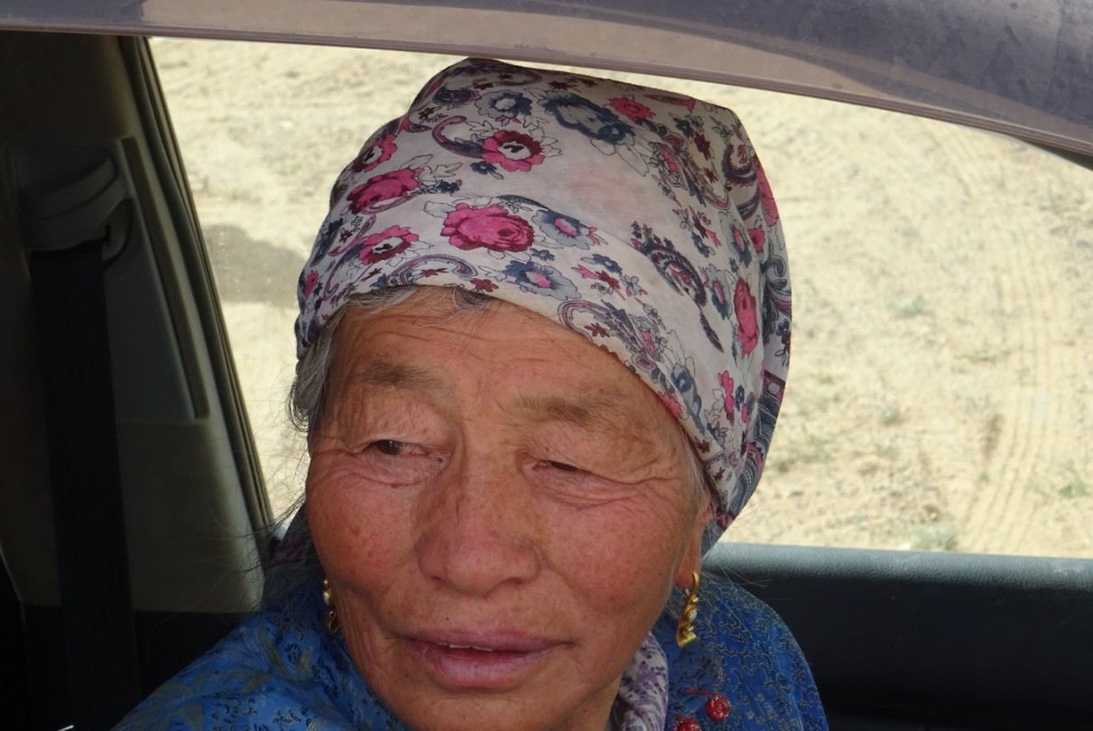 Vrouw in auto