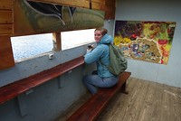 Katja in vogelkijkhut