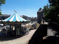 Muur en draaimolen