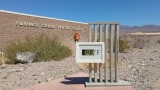Temperatuur in Death Valley (36,5 graden)