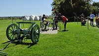 Demonstratie kanon Waterloo