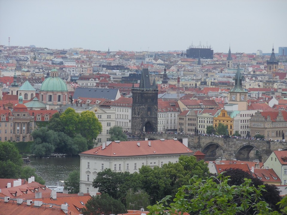 Uitzicht over Praag
