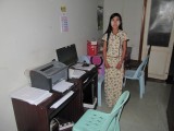 Kantoor van Daw Thin Thin Aye: haar secretaresse