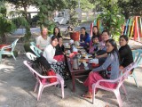 Afscheid van de university lecturers: in de teashop