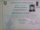 Certificaat voor studente