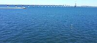 De in aanbouw zijnde brug nu van de andere kant, Vordingborg