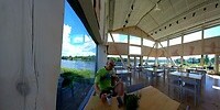 Ons eerste restaurantje dat open was.
