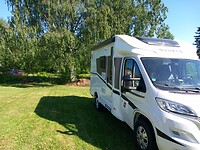 Onze camperplek in Hedenäset