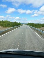 Uitzicht onder het rijden