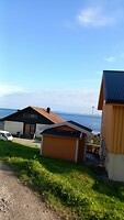 Uitzicht vanuit het appartement in Honningsvåg