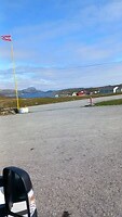 Uitzicht vanuit de camper in Repvåg