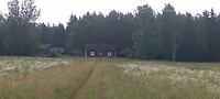 Bij deze stuga begon mijn vriendschap in Zweden.