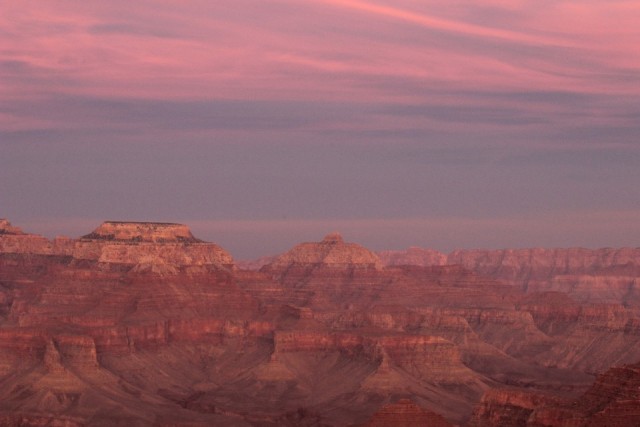 Sunset bij de grand canyon