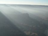 uitzicht vanuit de helicopter