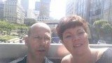 Selfie vanuit de hop on hop off bus