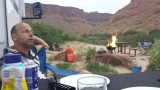 Lekker bbq aan de Colorado River