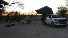 Op.de camping in Etosha