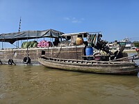 Markt op het water