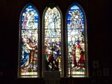 Interieur houten kerkje