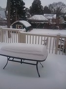 20 cm sneeuw,lijkt een opgebaarde doodskist uit Frozen