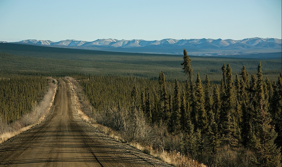 Dempster Highway op naar Eagle Plains