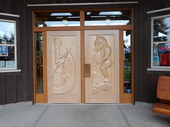 Native art ingang Tourist Information Port Alberni